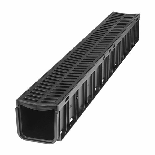 Reln Stormdrain 100mm x 1m Black Grate