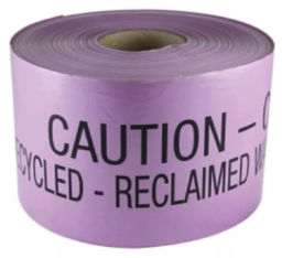 [341070] Tape Detection 100mm x 100m Lilac